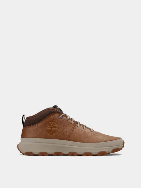 Черевики Timberland Winsor Mid нубук/текстиль коричневий