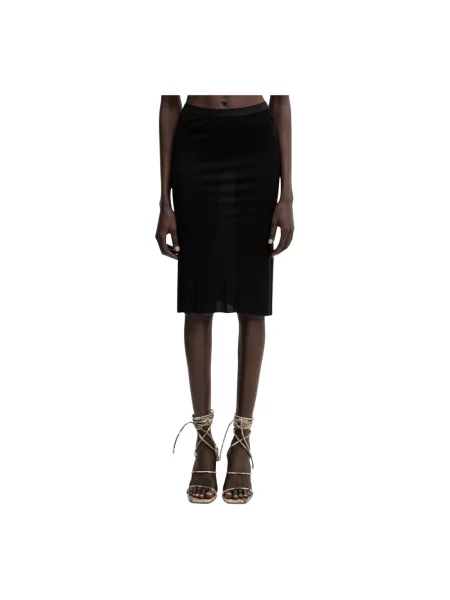 Spódnica midi Rick Owens czarna