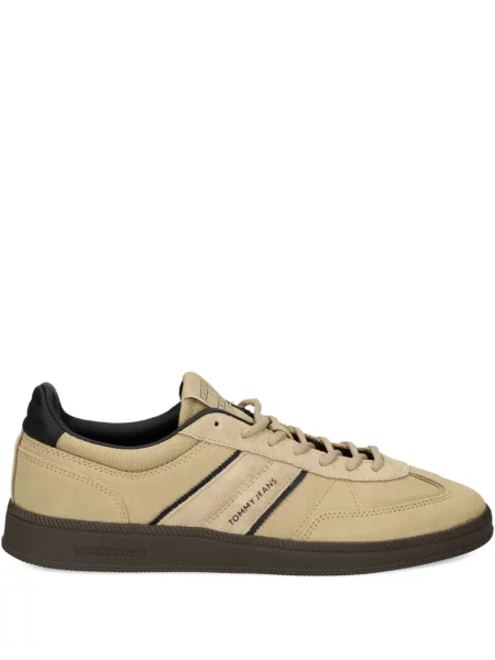 Sneakerși Tommy Jeans din piele cu dungi