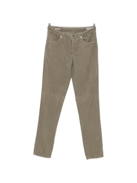 Pantaloni Brunello Cucinelli de catifea cord verde