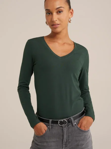 WE Fashion Tricou pin verde
