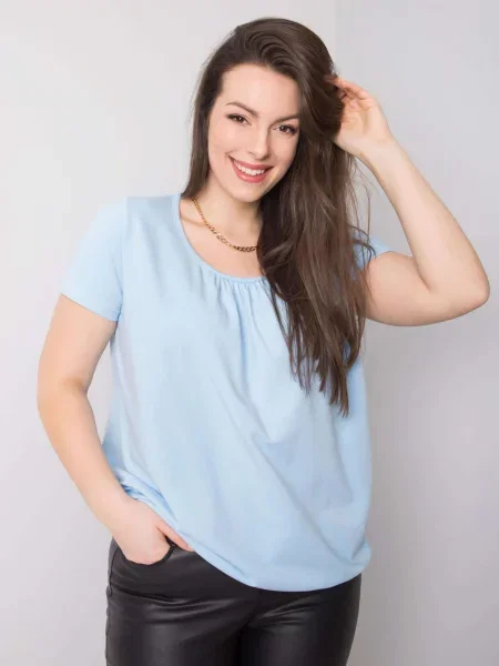 Tricou Fashionhunters albastru