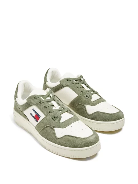 Sneakerși Tommy Hilfiger cu autograf verde