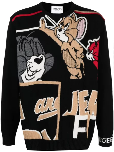 Pulover Iceberg cu imagine cu decolteu rotund