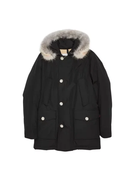 Długa parka Woolrich czarna