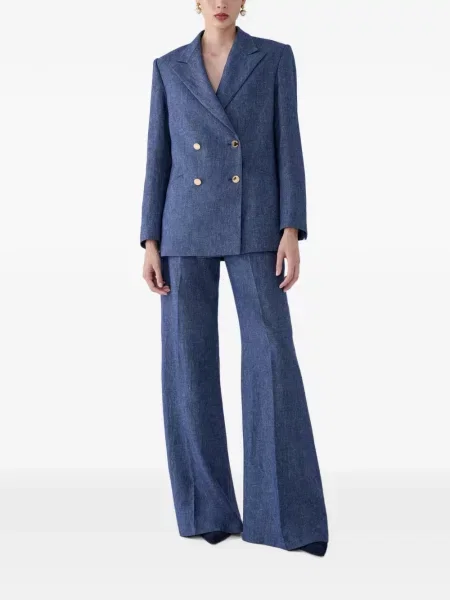 Pantaloni Carolina Herrera albastru