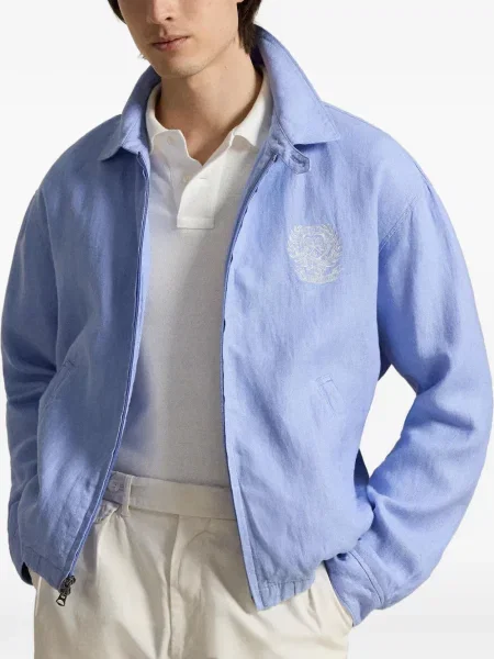 Șapcă Polo Ralph Lauren de mătase cu dungi cu cataramă albastru