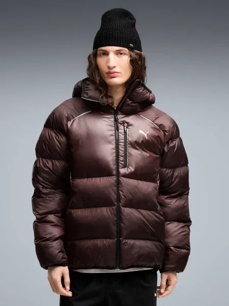 Демісезонна куртка PUMA Tech Primaloft Puffer M комбінований верх коричневий