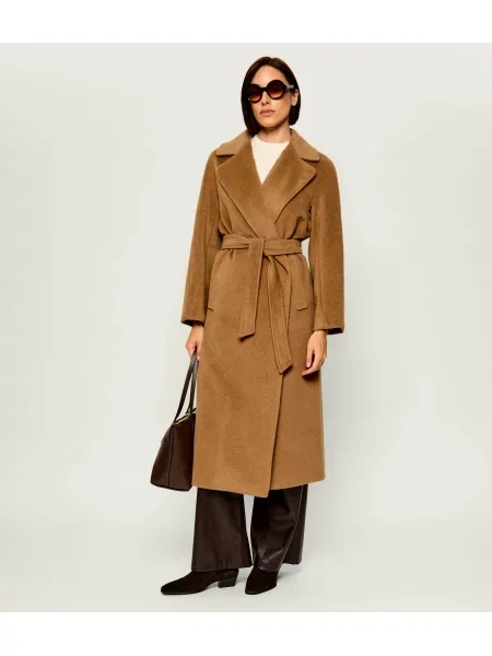 Weekend MaxMara De lână palton Wkdtempera maro