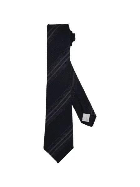 Cravată Tagliatore de mătase cu dungi albastru