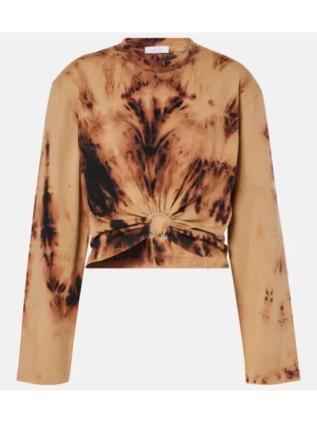 Tricou Rabanne din jerseu negru