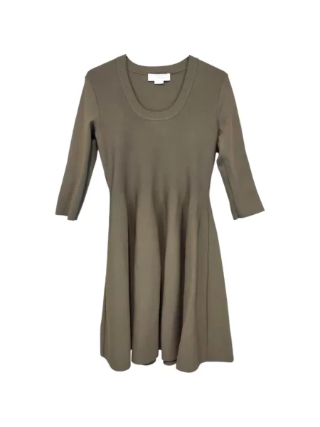 Rochie mini Stella Mccartney tricotate evazată maro