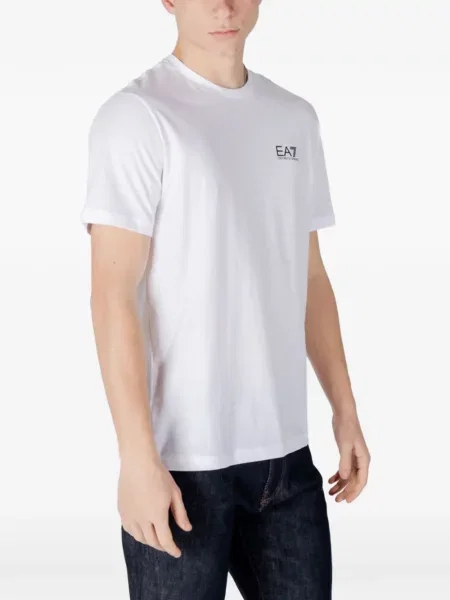Tricou Ea7 Emporio Armani cu imagine alb