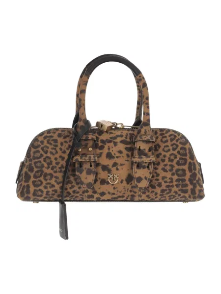 Torebka skórzana Pinko skórzana czerwona