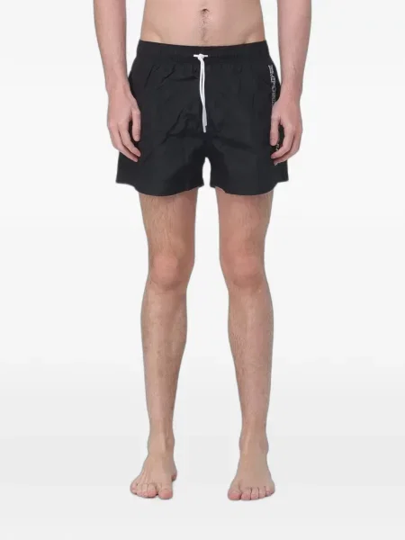 Slip de baie Emporio Armani cu imagine cu cordon negru
