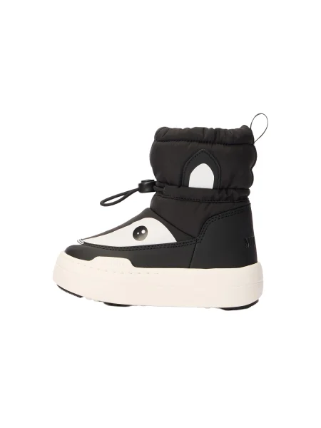 Snehule Moon Boot Mb Jr Park Tube Mid Animal Wp D čierna