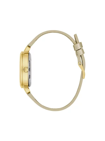 Zegarek Guess skórzany żółty