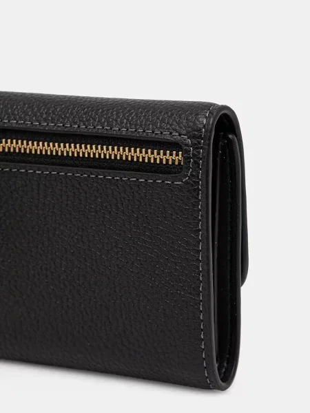 Шкіряний гаманець Coach чорний