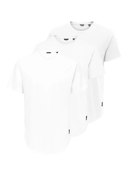 Only & Sons Tricou ONSMatt' alb