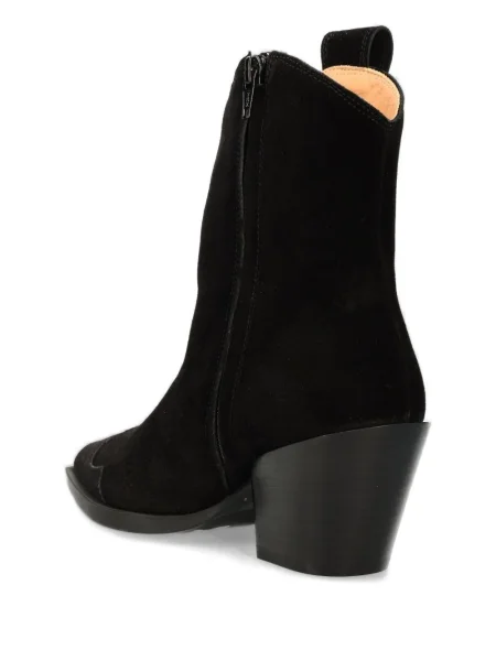 Botine Copenhagen din piele de căprioară negru