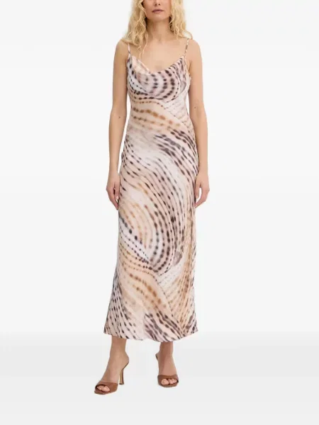 Rochie midi Guess cu imagine cu imprimeu abstract
