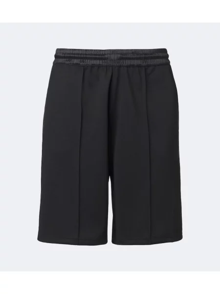 Pantaloni scurți Wales Bonner din jerseu negru