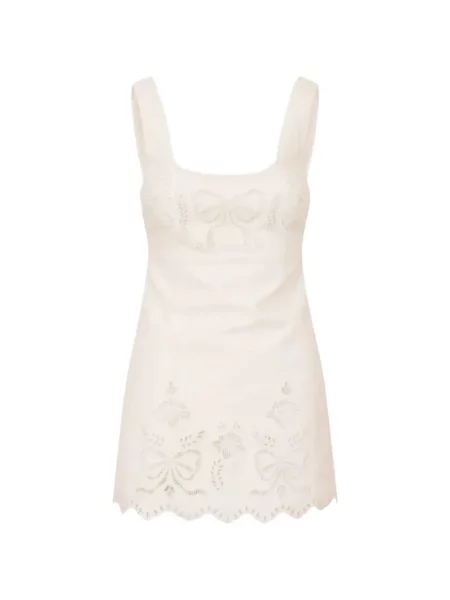 Rochie mini Loveshackfancy alb