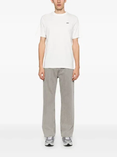 Tricou Autry cu broderie alb