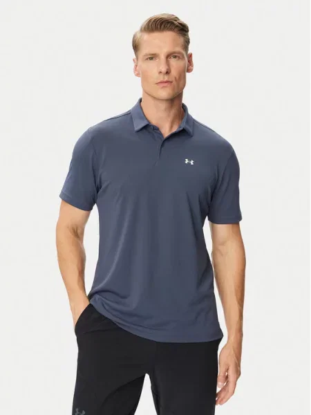 Under Armour Тениска с яка и Pique Тъмносин