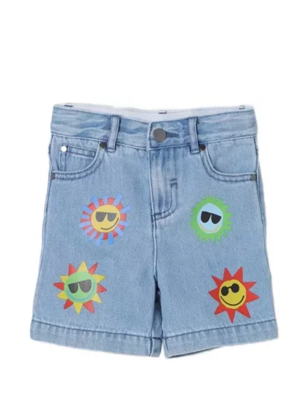 Szorty jeansowe dziecięce Stella Mccartney niebieskie
