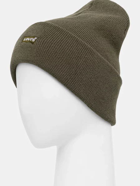 Levi's čiapka beanie detská LAN TONAL EMBROIDERED BEANIE zelená