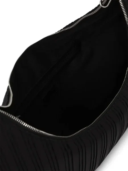 Geantă Karl Lagerfeld Jeans plisată negru