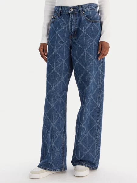 Calvin Klein Jeans Jeans hlače Low Rise Baggy modra