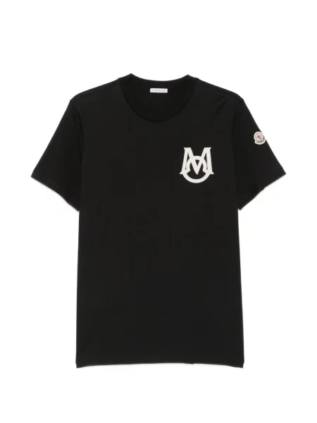 Póló Moncler autogrammal fekete