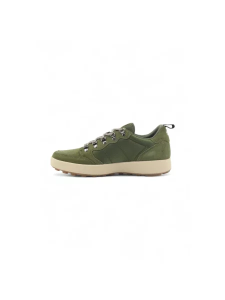Sneakersy Sun68 skórzane zielone
