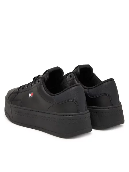 Sneakers Tommy Jeans Platform Logo Sneaker negru