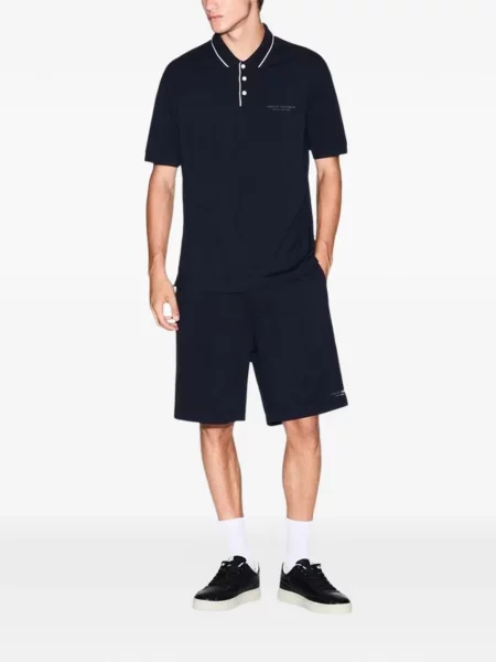 Pantaloni scurți Armani Exchange cu cordon albastru