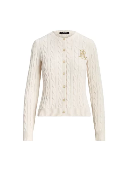 Lauren Ralph Lauren sweter beżowy biały