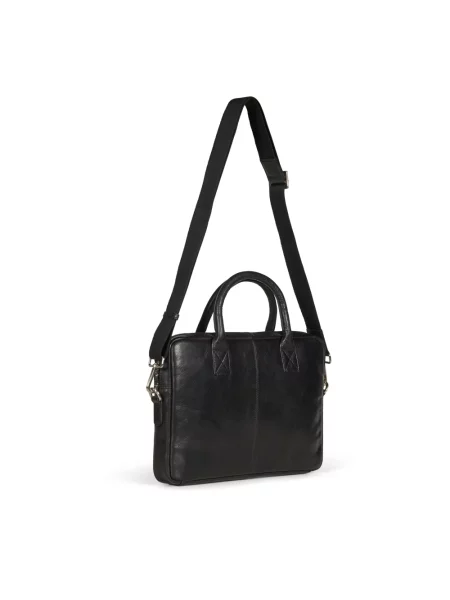 Torba na laptopa Howard London skórzana czarna