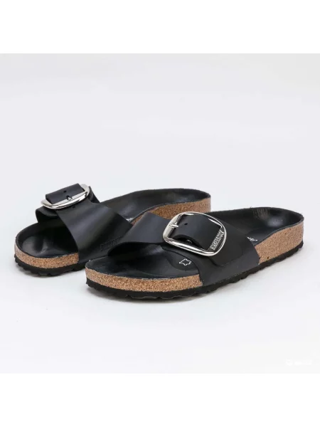 Klapki Birkenstock na sprzączkę czarne