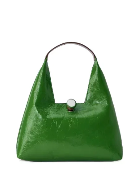 Geantă shopper Marni din piele verde