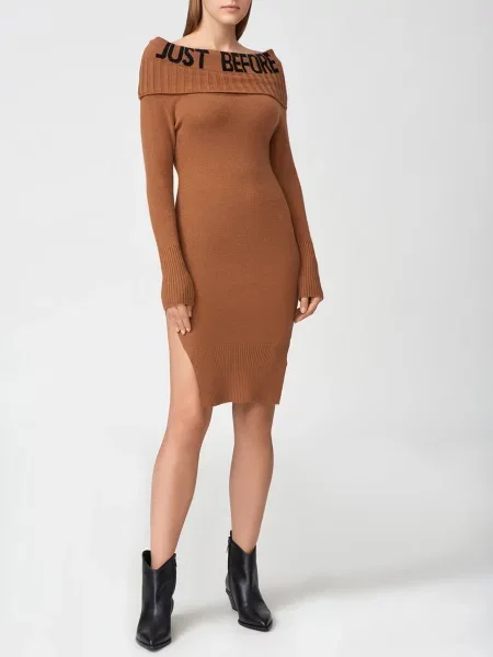 Сукня міні Just Before коричневий