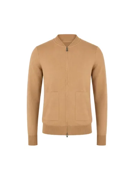 Bluza rozpinana Filippo De Laurentiis brązowa