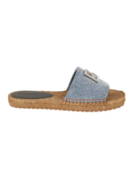 Klapki Dolce And Gabbana niebieskie