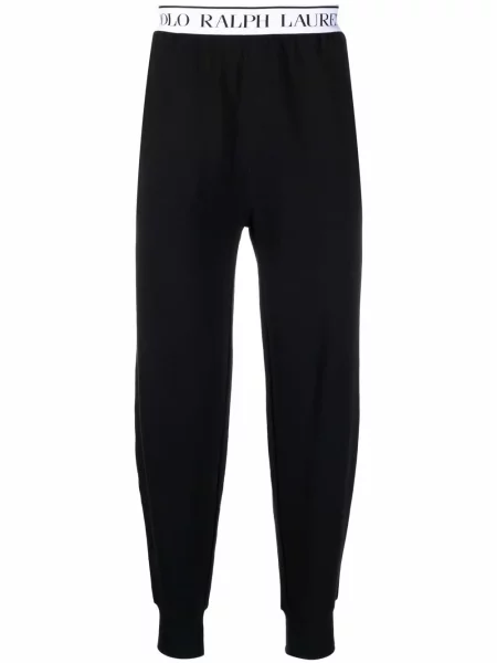 Pantaloni Polo Ralph Lauren cu autograf alergare negru