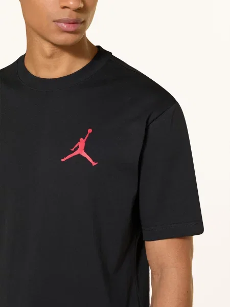 Tričko Nike Jordan black/gym red černé