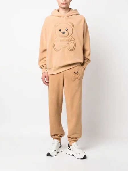 Siuvinėtos flisiniai bėgimas kelnės Moschino