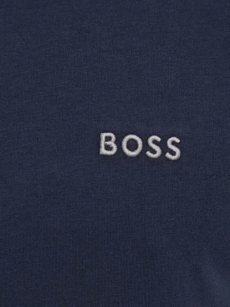 Футболка BOSS однотонний синій