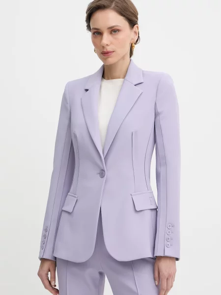 Elisabetta Franchi sacou cu un singur rând de pentru femei violet