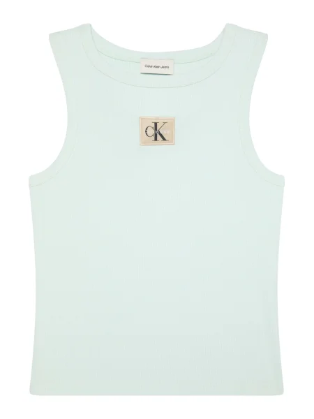 Top din denim Calvin Klein Jeans verde